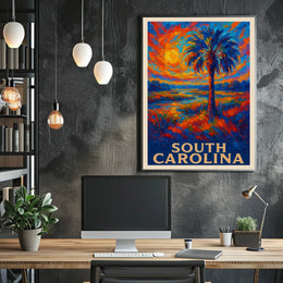 South Carolina Sunset Poster