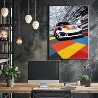 Vibrant Speed Poster PosterGoat