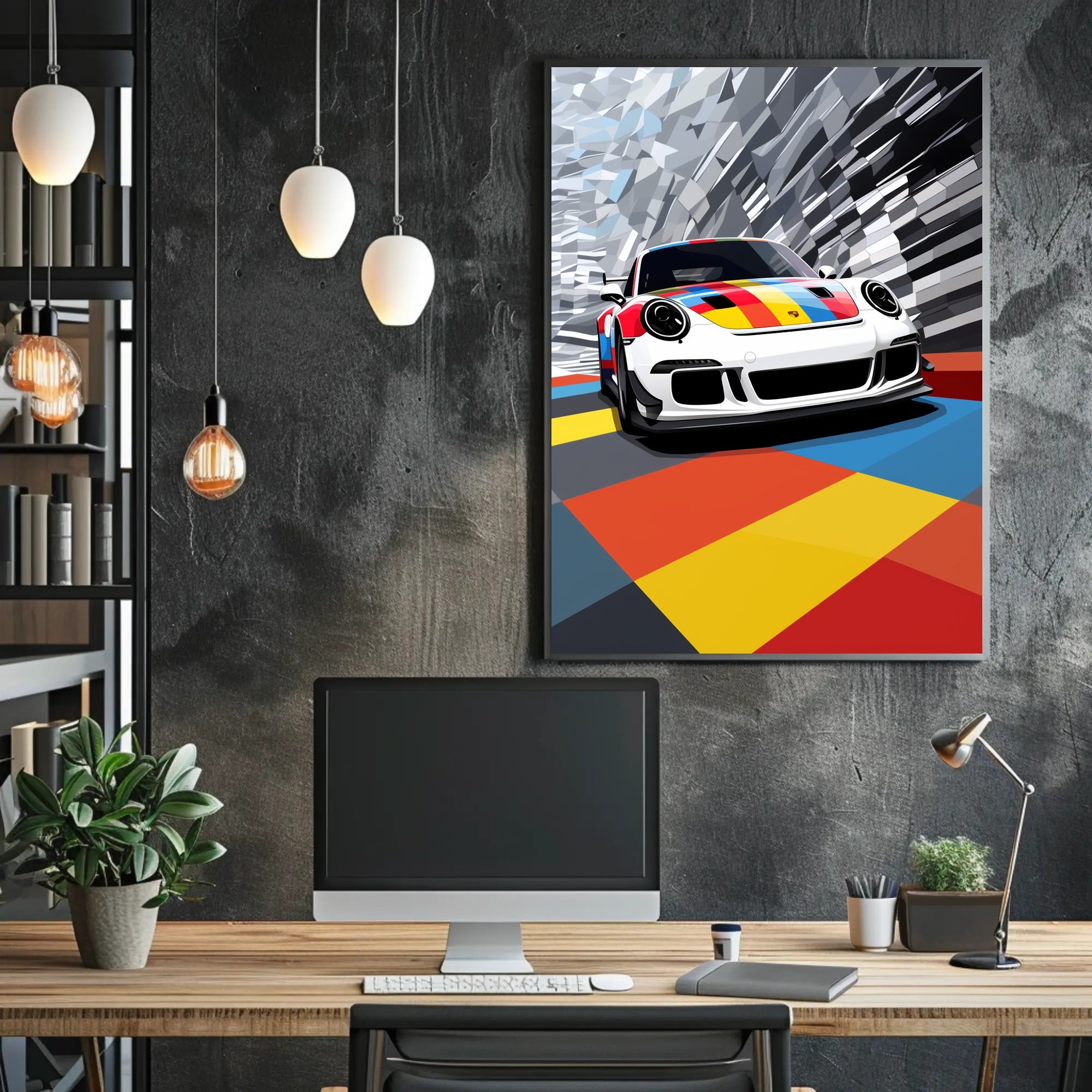 Vibrant Speed Poster PosterGoat