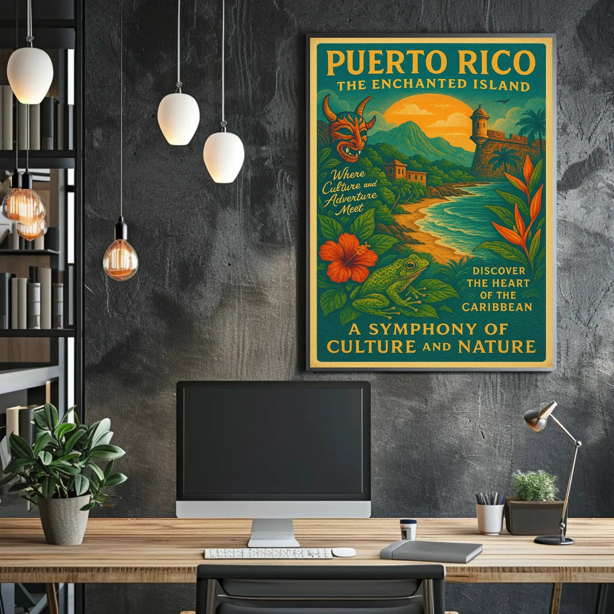 Puerto Rico The Enchanted Island Poster