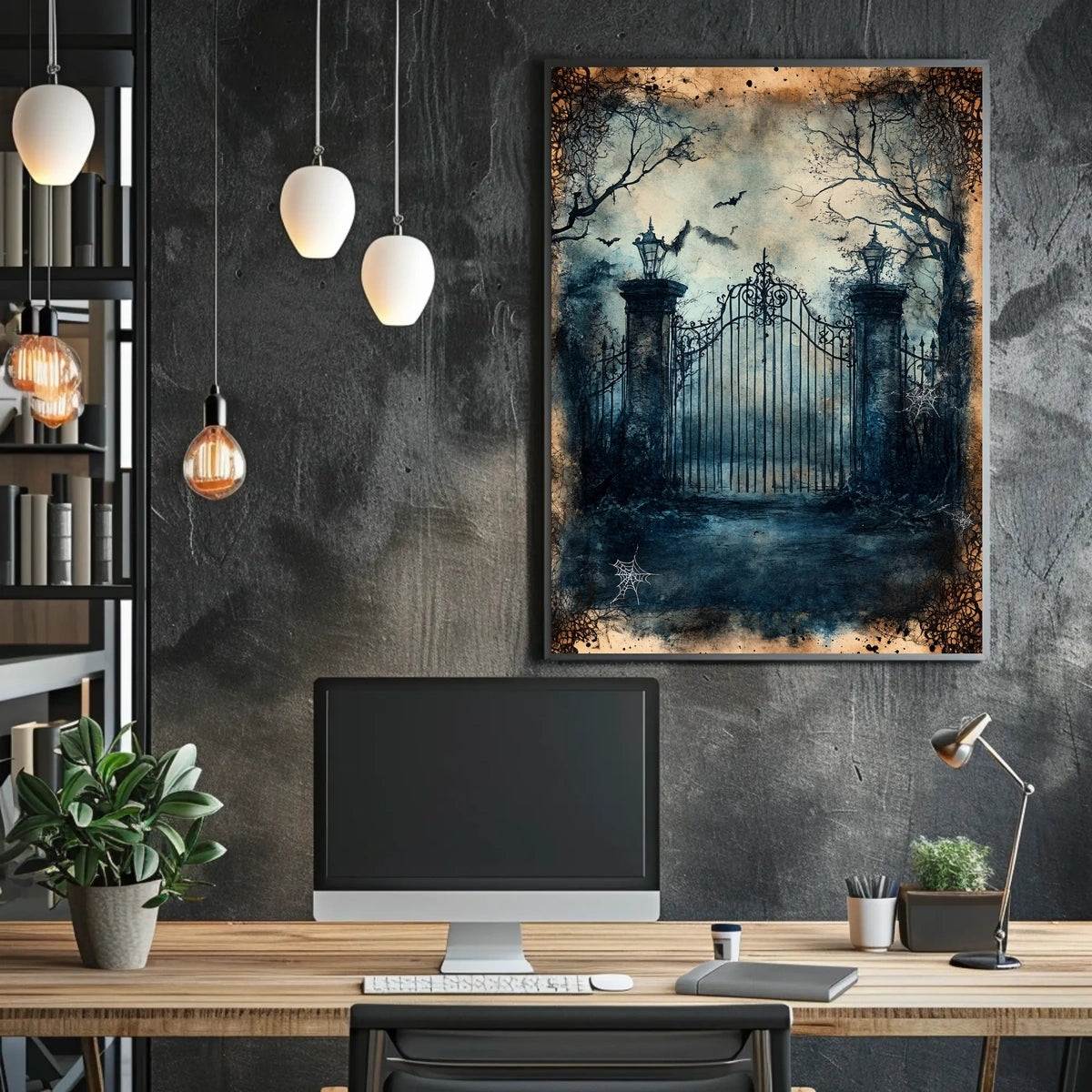 Gothic Victorian Mysterious Scene Artistic Poster