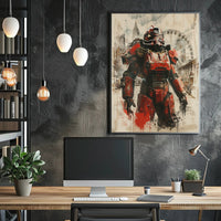 Urban Mech Warrior Poster PosterGoat