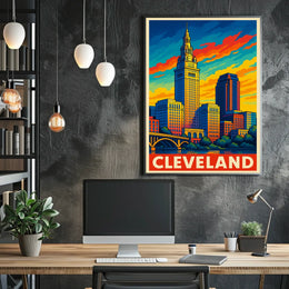 Cleveland Skyline Poster