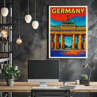 Germany Vibrant Landmark Poster
