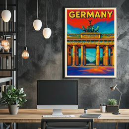 Germany Vibrant Landmark Poster