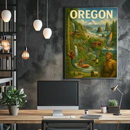 Discover Oregon Poster