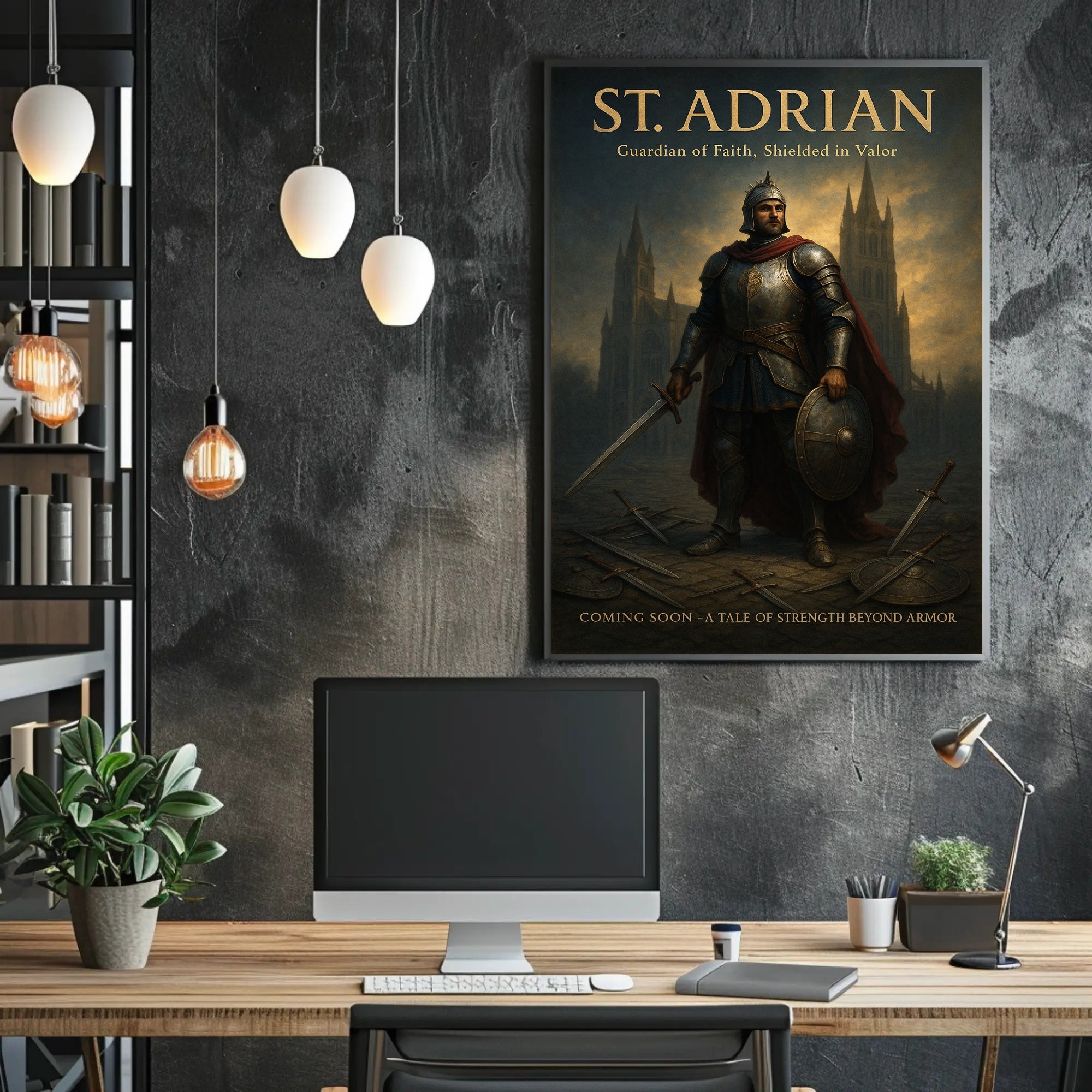 St. Adrian Guardian of Faith Poster PosterGoat