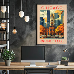 Chicago Cityscape Poster