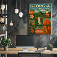 Georgia A Land Of Timeless Charm Poster