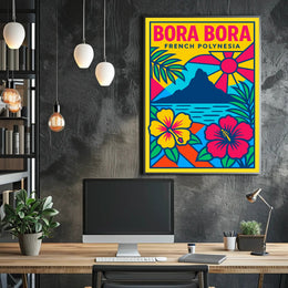 Bora Bora French Polynesia Poster PosterGoat