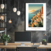 Scenic Views of Positano Poster PosterGoat