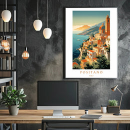 Scenic Views of Positano Poster PosterGoat