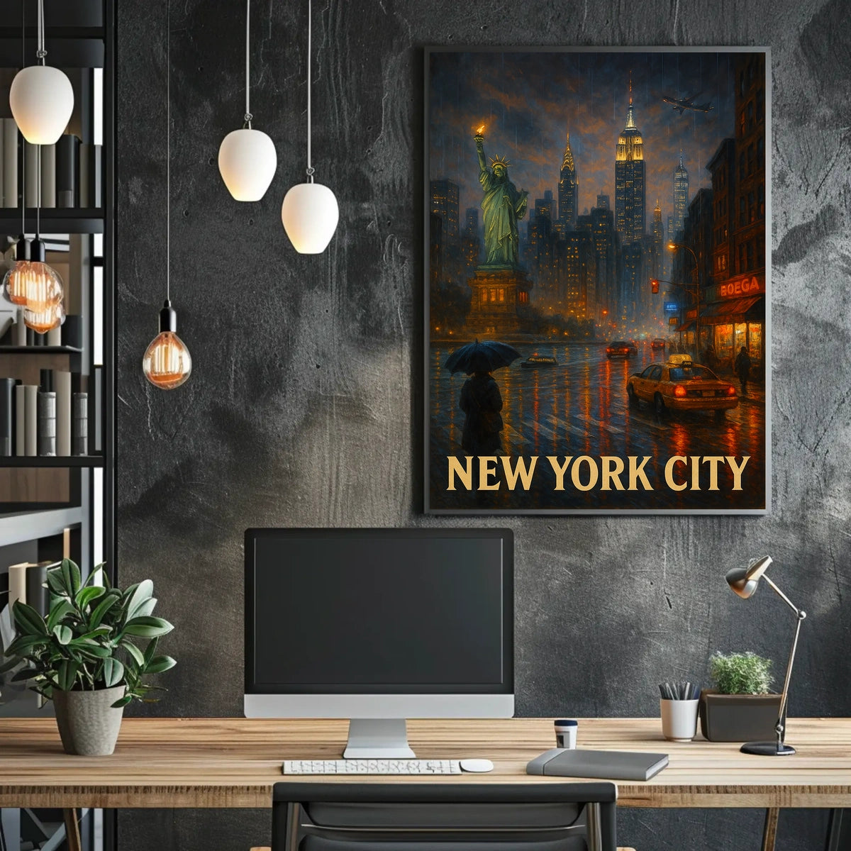 New York City Nightscape Poster