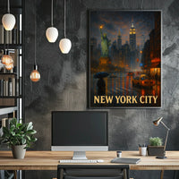 New York City Nightscape Poster