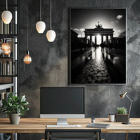 Shadows At The Brandenburg Gate Poster