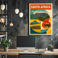 Discover South Africa Travel Inspiration Poster