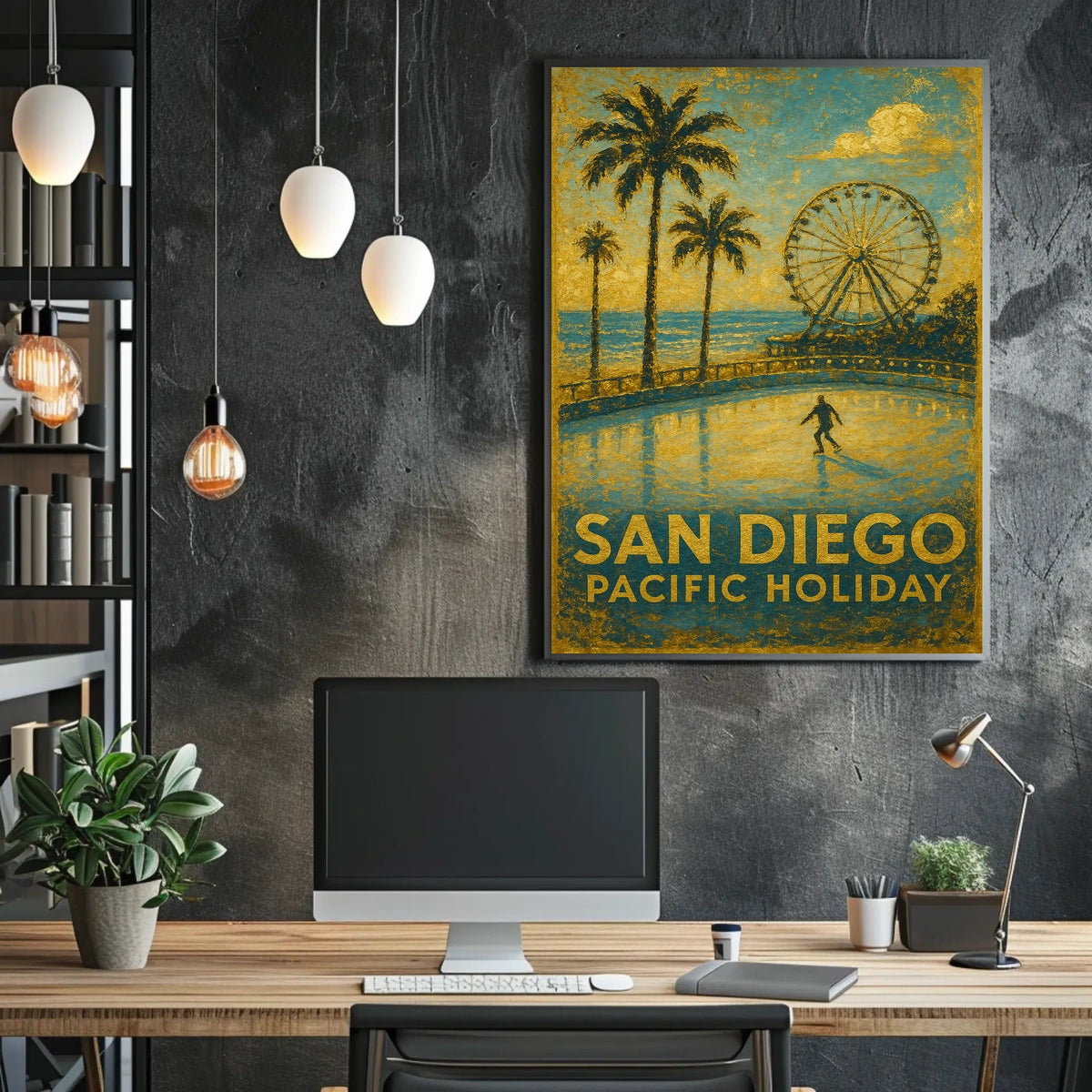 San Diego Pacific Holiday Poster