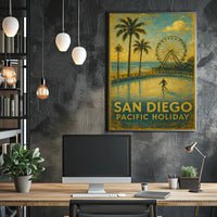 San Diego Pacific Holiday Poster