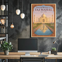 Eternal Beauty of the Taj Mahal Poster PosterGoat