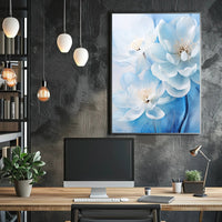 Blossoms In Blue Poster