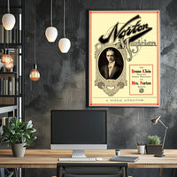 Vintage Magic Show Poster with Art Nouveau Influence