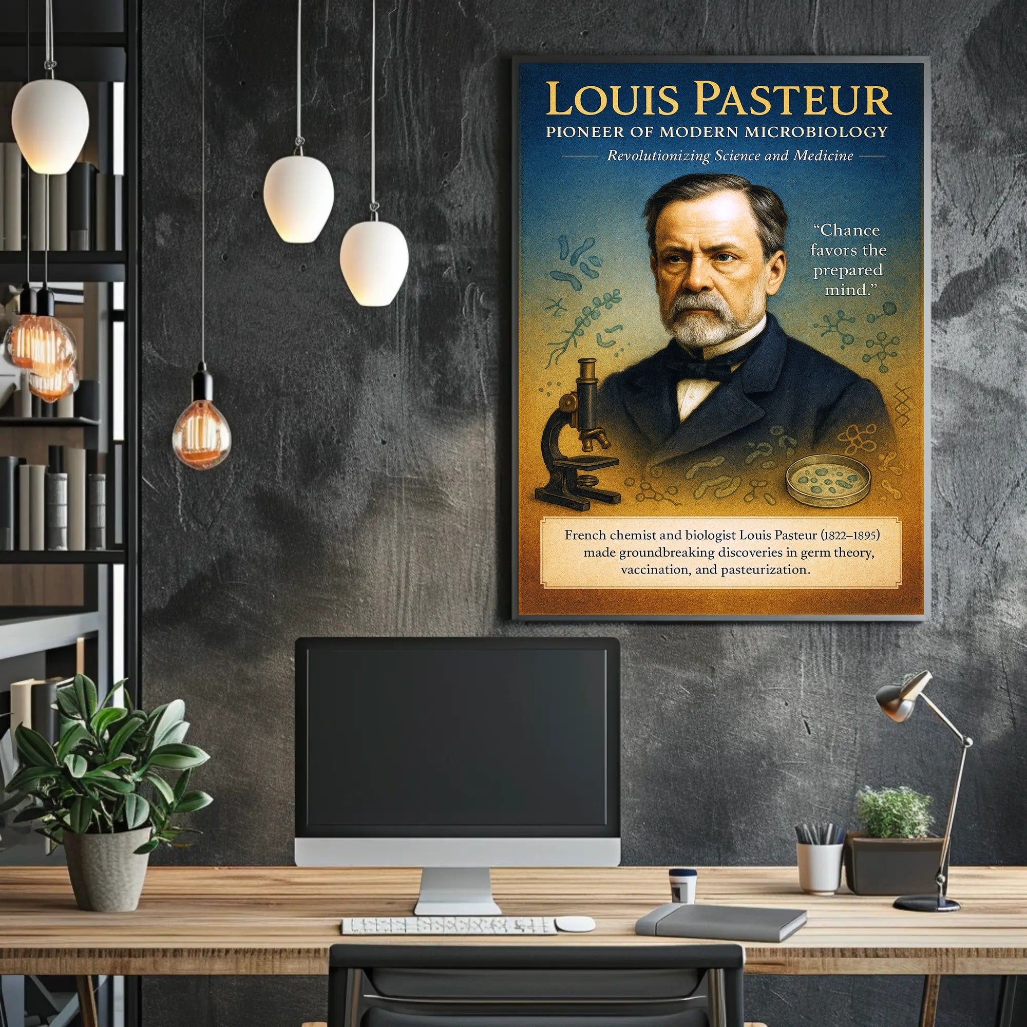 Louis Pasteur Pioneer of Modern Microbiology Poster PosterGoat