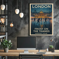 Frost On The Thames Poster