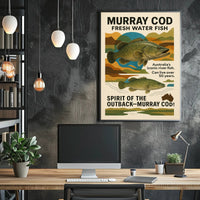 Murray Cod Heritage: Iconic Australian Fish Cultural Poster