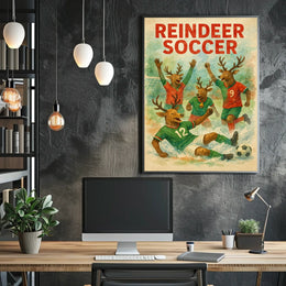 Reindeer Soccer Extravaganza Poster