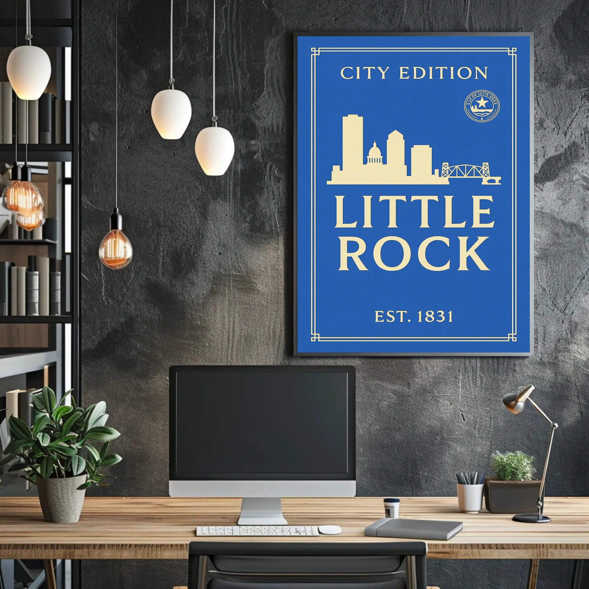 Little Rock City Edition Poster PosterGoat
