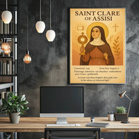 Saint Clare of Assisi Religious Heritage Poster