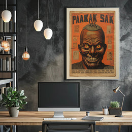Paakak Sak Vintage Horror Vintage Poster