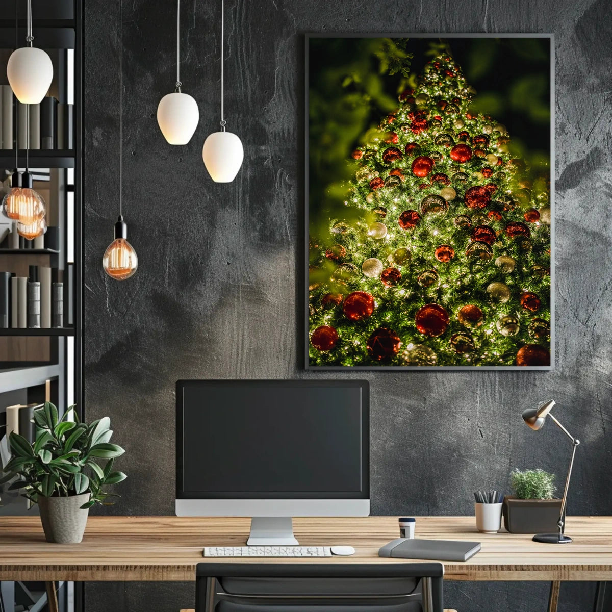 Festive Christmas Tree Poster