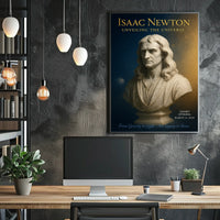 Isaac Newton Unveiling the Universe Poster
