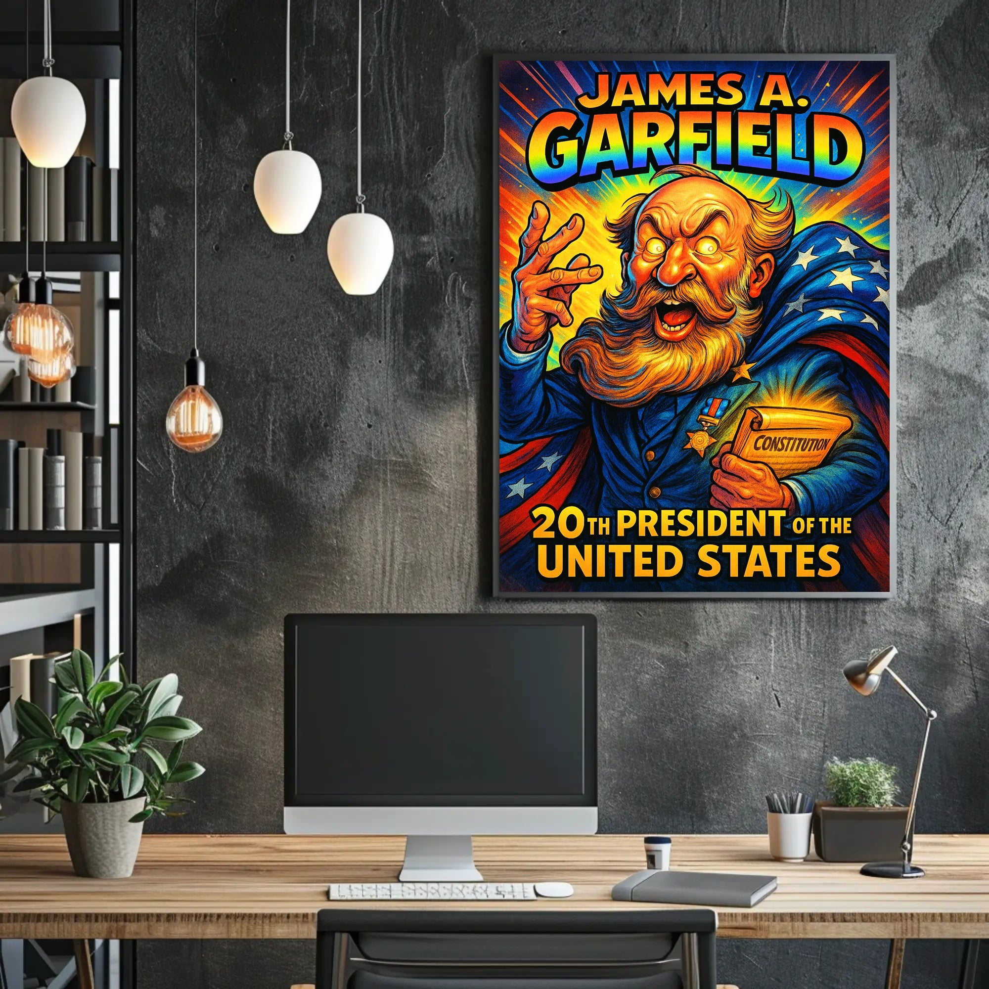 James A. Garfield 20th President Poster PosterGoat
