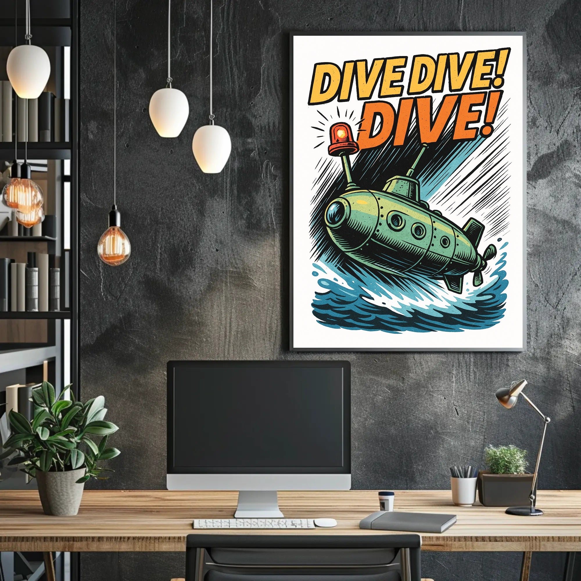 Dive Dive Dive! Poster PosterGoat