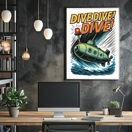 Dive Dive Dive! Poster PosterGoat