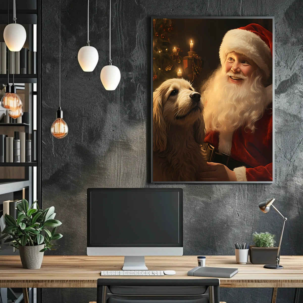 SantaS Joyful Moment Poster