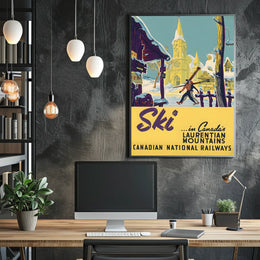 Ski In CanadaS Laurentian Mountains Poster