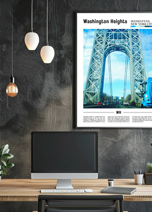 Washington Heights New York Landmark Travel Poster