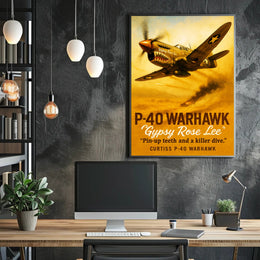 Gypsy Rose Lee P-40 Warhawk Poster PosterGoat