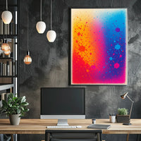 Colorful Splatter Art Poster
