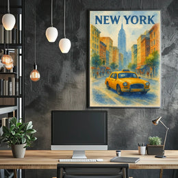 New York Cityscape Poster