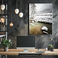 Serene Winter Landscape Tranquility National Park Poster