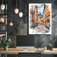 Stockholm Gamla Stan Old Town Sweden Historic Street Poster