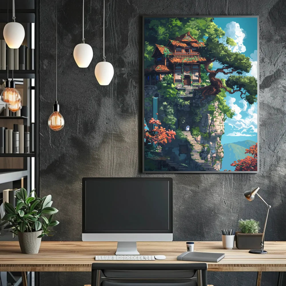 Enigmatic Visual Storytelling Art Poster