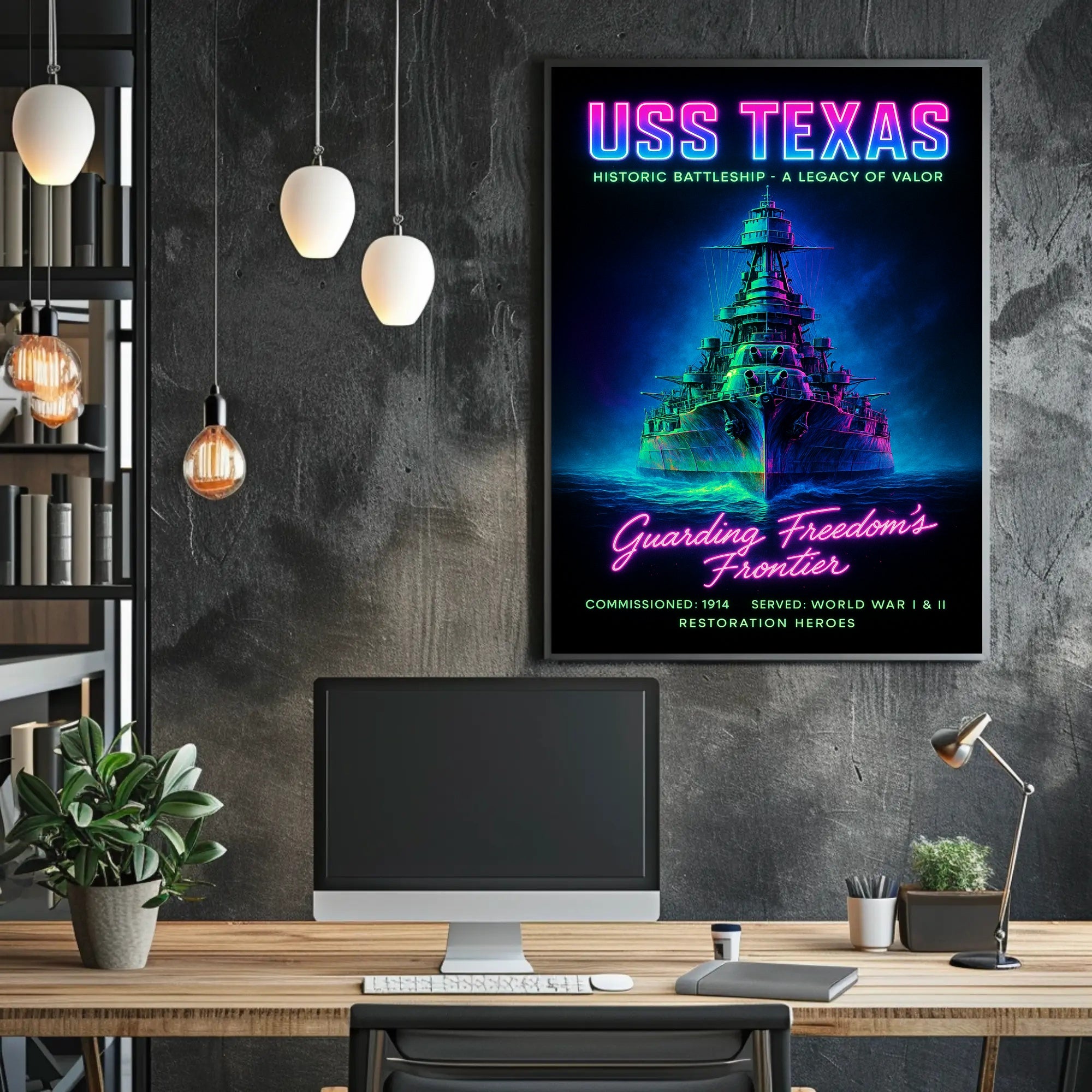 USS Texas A Legacy of Valor Poster PosterGoat