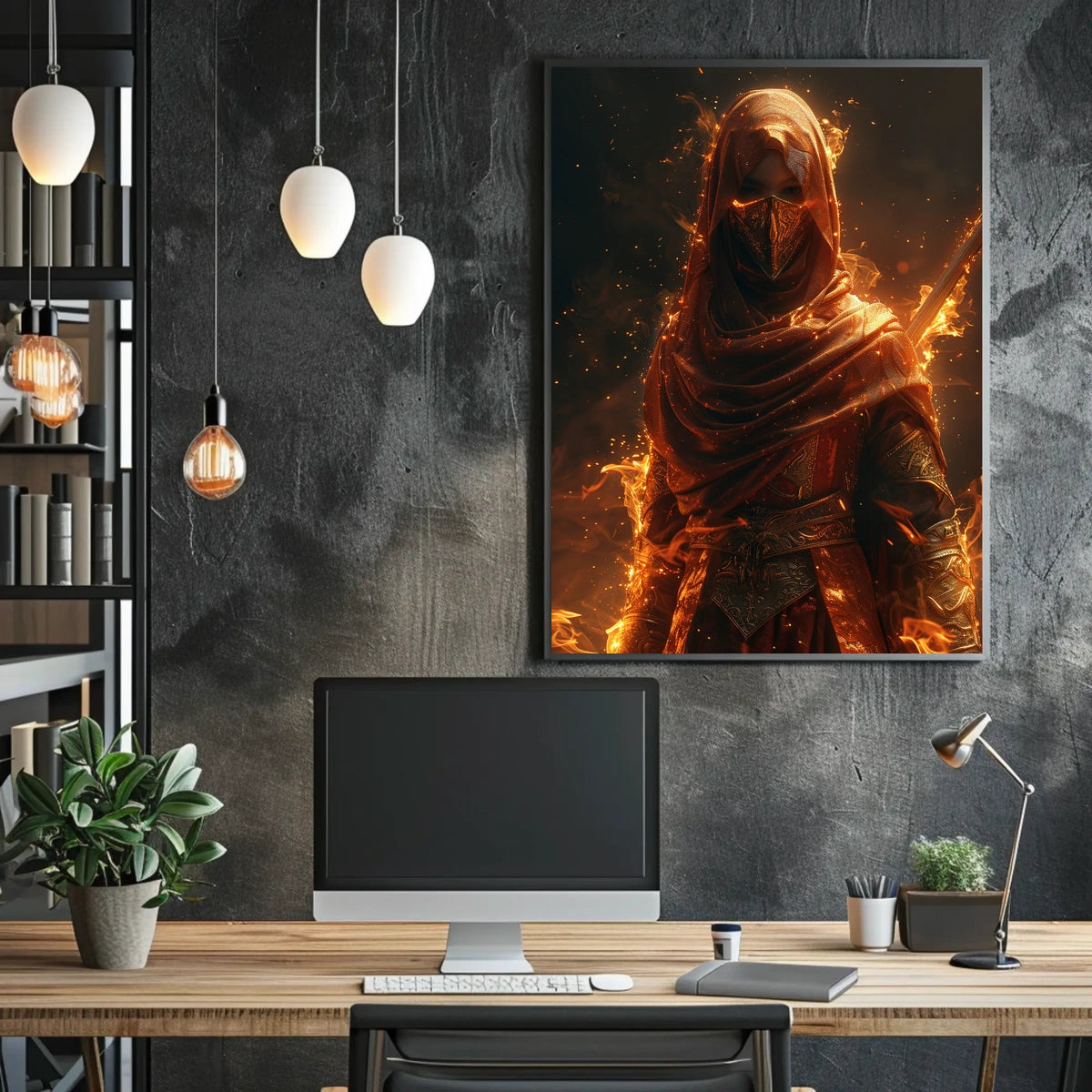 Warrior Of Flames Poster