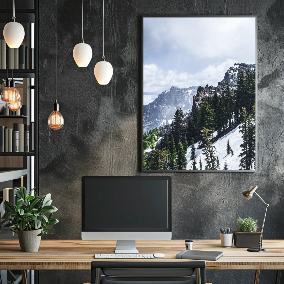 Majestic Mountain Landscape Poster