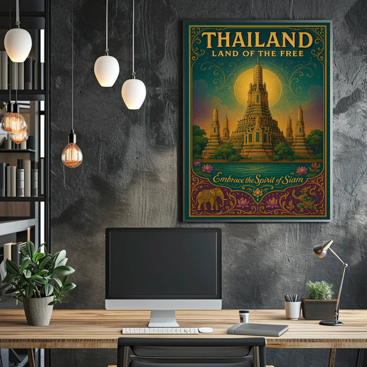 Thailand Land Of The Free Poster
